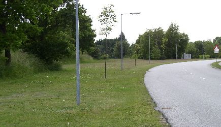 Nordens Allé, 28. jun 2004, hvor banen fortsatte til Hørby på vej mod Aalborg