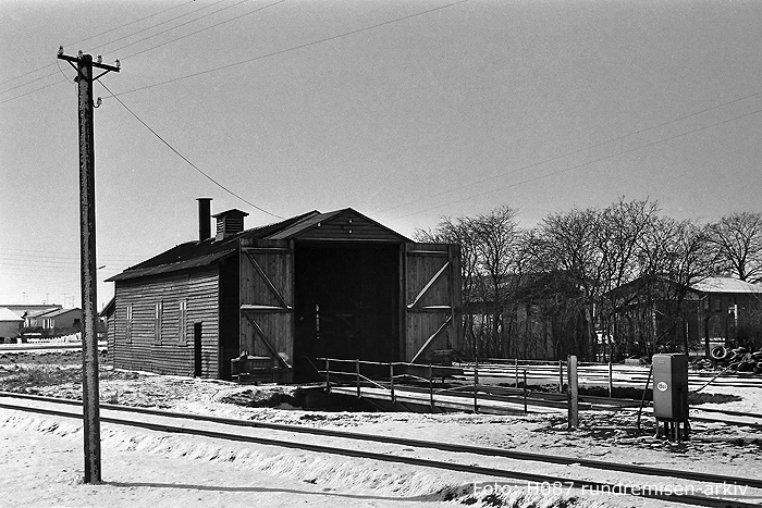 Remisen på Sæby station 1968